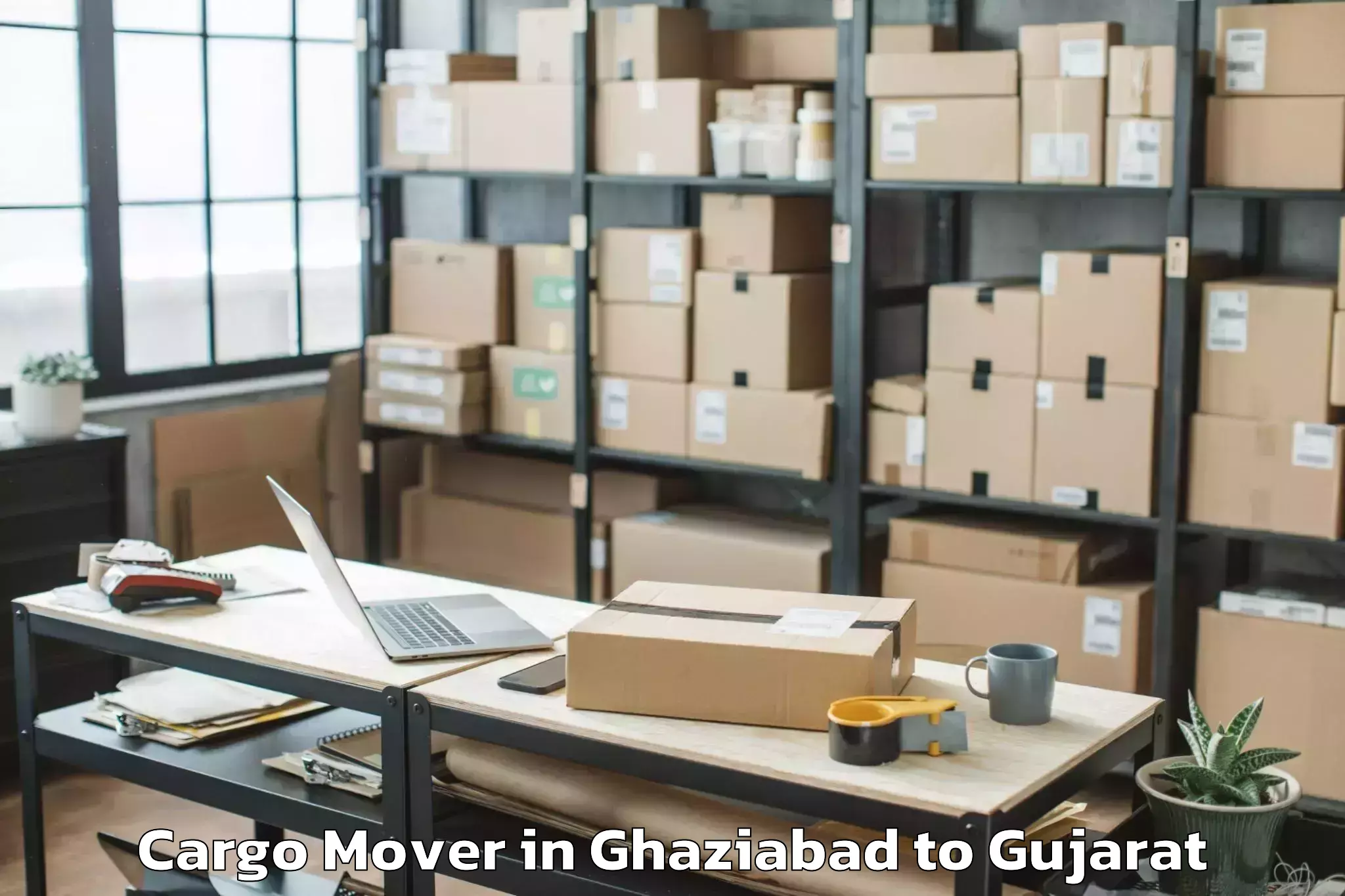 Reliable Ghaziabad to Khambhaliya Cargo Mover